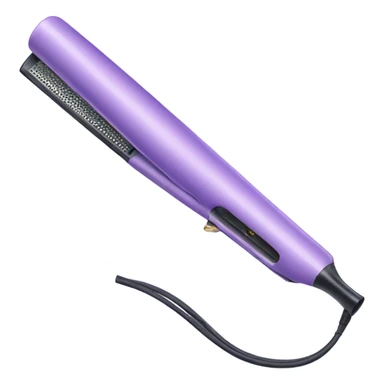 pastel purple hair straightener curling iron sticker
