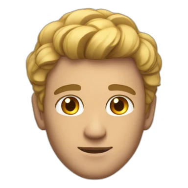 friendly gaze from handsome man sticker