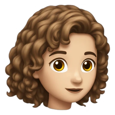 Only 1Hermione granger with Brown hair and is wizard clothese sticker