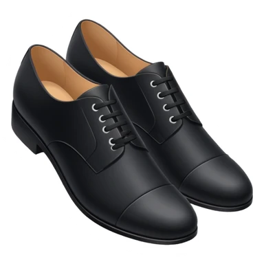 plain isolated black flat shoes sticker