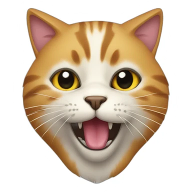 Cat whit big noze sticker