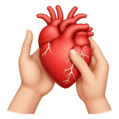 a heart made with fingers sticker