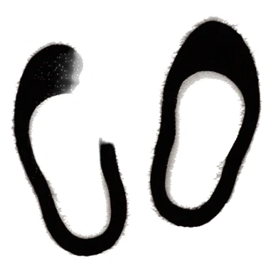 pair of shoe prints in the dirt sticker