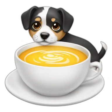 Chien sur un cha sticker