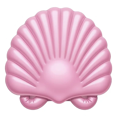 vintage rococo pale pink inflatable puffy shell phone sticker