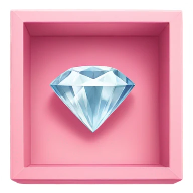 diamond ring in light pink box sticker