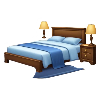 A dimly lit bedroom.  sticker