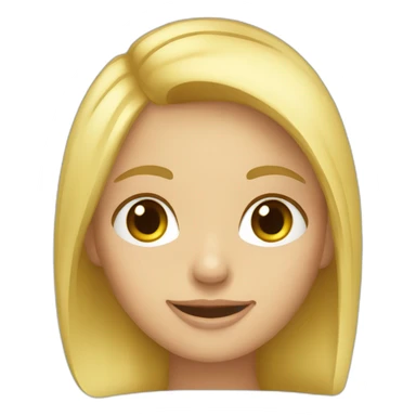 fille blonde qui utilise son ordi sticker