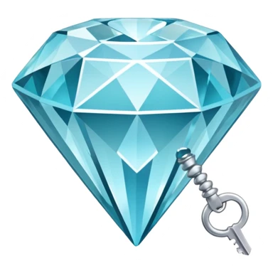 flat diamond, color #9665db, with 🗝️key  symbol on the diamond. sticker