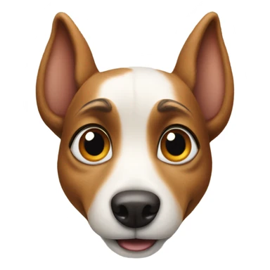 Dog with squirrels for eyes sticker