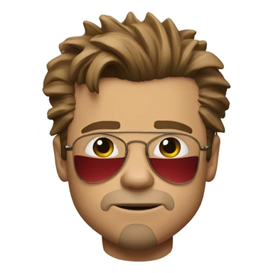 Brad Pitt from the movie "fight club" sticker