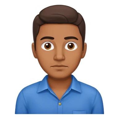 mexican Man with a blue shirt sticker