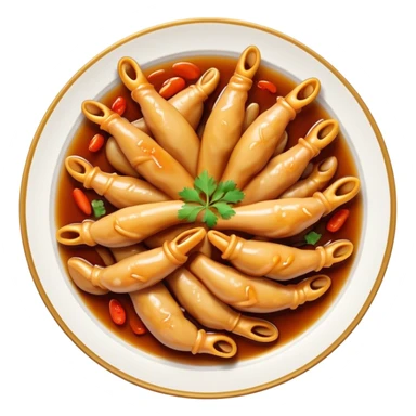Chinese chicken feet dish sticker