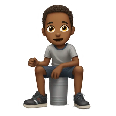 kid doing the gritty sticker