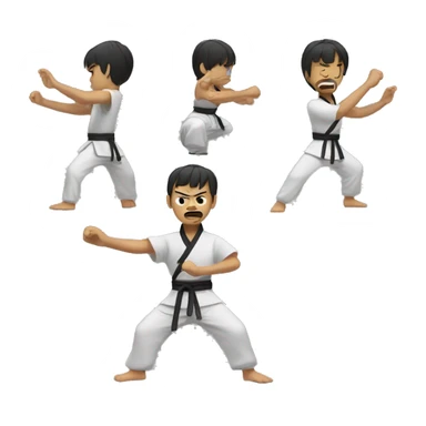 kung fu bastão sticker