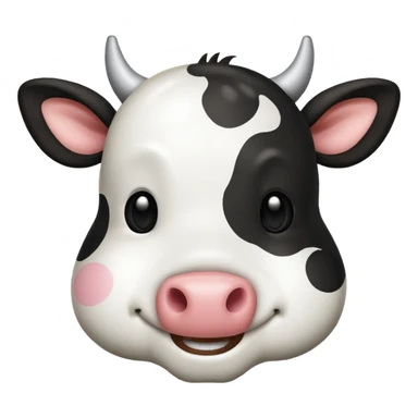 emoji cow sticker