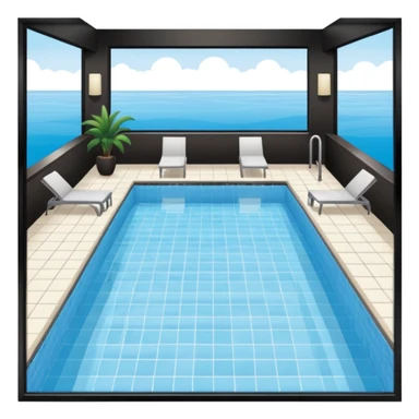 Hotel indoor Pool  sticker