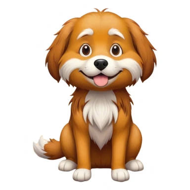 dog/lorax hybrid on wooden floorr sticker