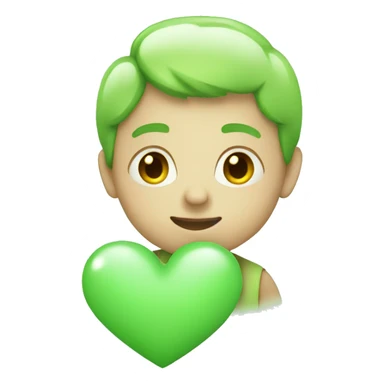 Light green heart  sticker