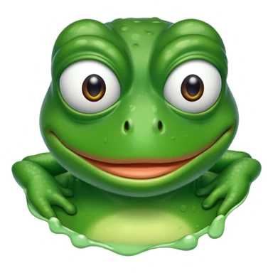 chilling pepe frog  sticker