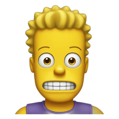 Bart Simpson Face Emoji sticker