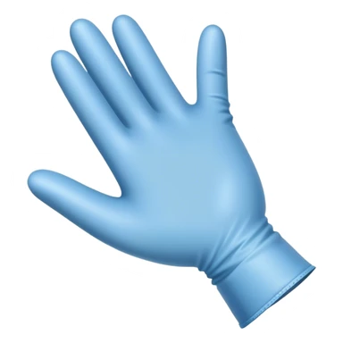Transparent hand in glove  pointing sticker