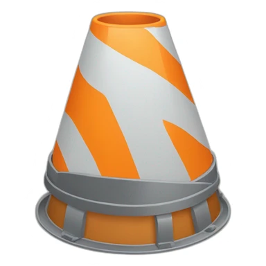 cone chantier sticker