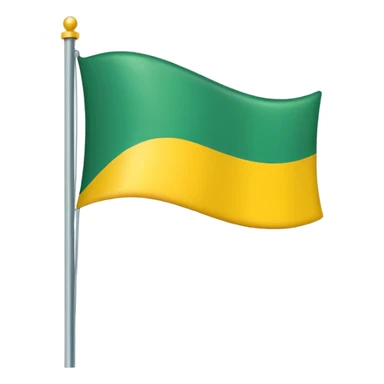 Create a green and yellow flag sticker