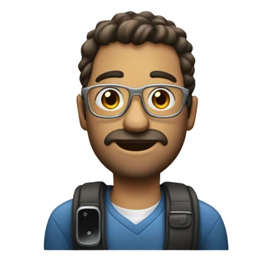 homem tirando uma foto com o celular sticker