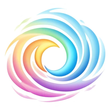 Soft radiant energy aura symbol with gentle light waves, minimalist floating essence, inspirational glow sticker