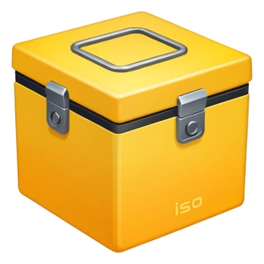 сгенерируй смайл loot box в стили классических смайлов. плоский  sticker