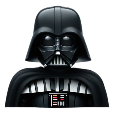 dark vador from star wars smilling sticker