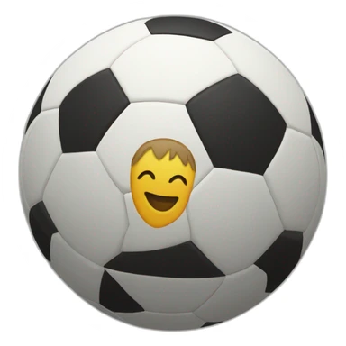 Balón de fútbol con escudo sticker