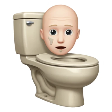 Random guys head sticking out of a toilet sticker