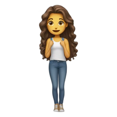 une fille qui fait caca sticker