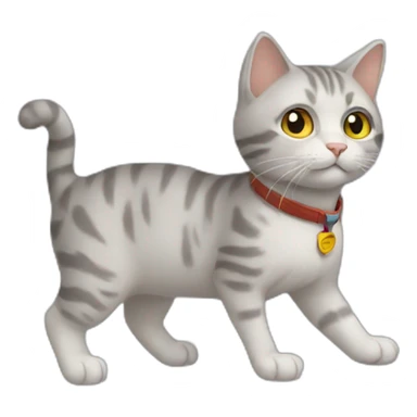 cat version of back to the future sticker