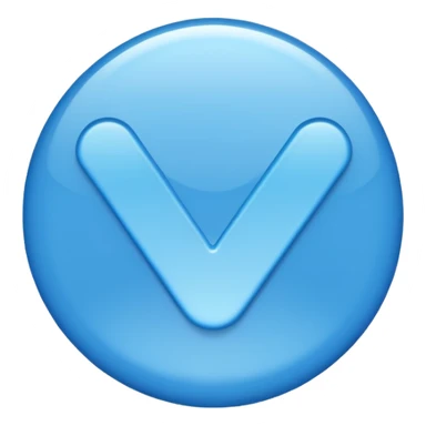 An emoji of the tiktok verified ☑️  sticker