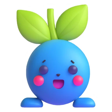 blueberry sticker
