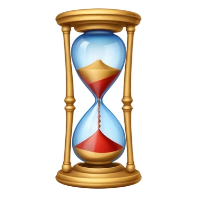 ancient colorful hourglass sticker