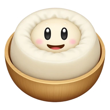 glutinous rice flour dough with no background with no face sticker
