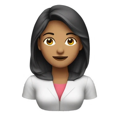 Mulher morena programadora de Sistemas sticker