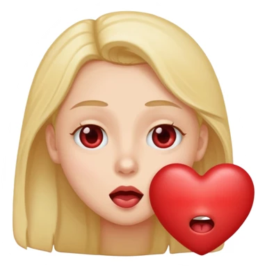 Drooling with heart eyes  sticker