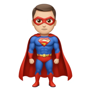 Generate super hero abstract emoji, father in superhero family, more adult sticker
