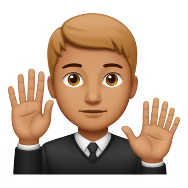 Man no decision gesture sticker