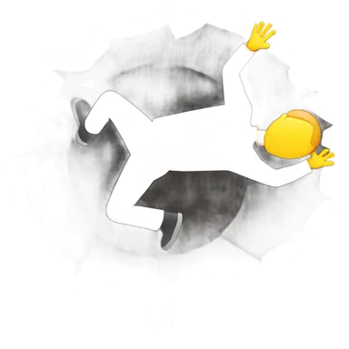 man falling in a hole emoji sticker