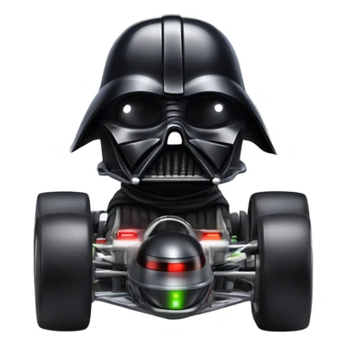 Radio controlled Formula Darth Vader’s race car, light saber headlights, exposed suspension  sticker