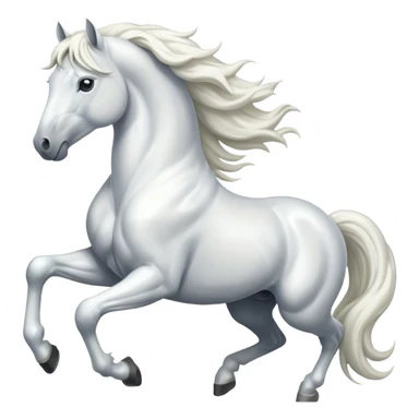 white horse sticker