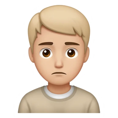 Expression of disappointment and disapproval but doesn’t want to show it sticker