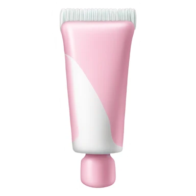 Long Pale pink toothpaste tube sticker