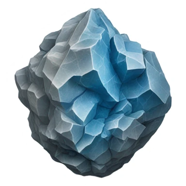 Blue and Grey mineral sticker